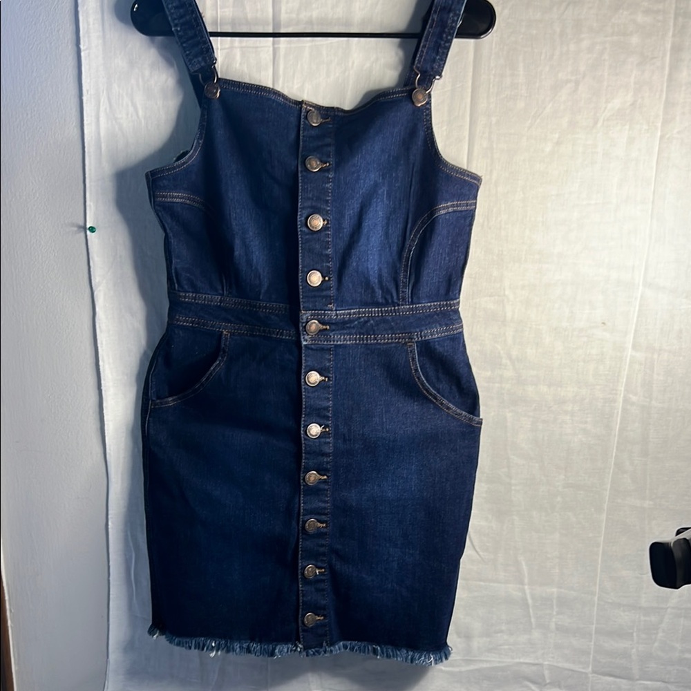 Wax Jean Blue Square Neck Sheath Mini Dress.    CAJA.  #. 1